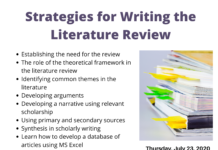 Writing the Literature Review Workshop