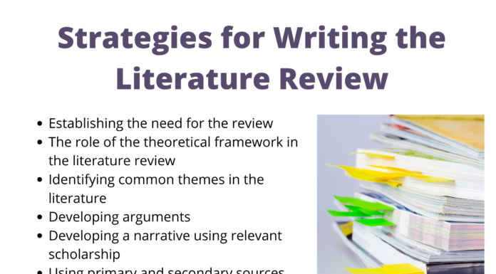 Writing the Literature Review Workshop