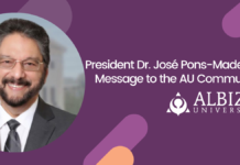 President Dr. José Pons-Madera’s Message to the AU Community