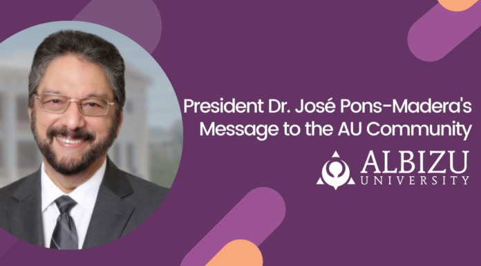 President Dr. José Pons-Madera’s Message to the AU Community