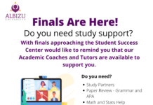 Support for your Final Exams and Papers!