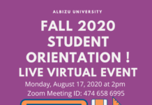 Fall 2020 AU Student Orientation