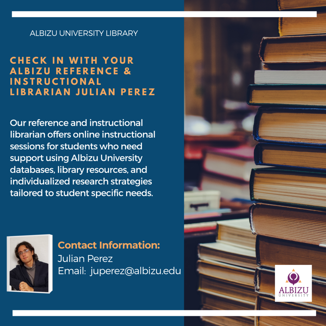 Meet our Instructional and Reference Librarian | Albizu Info Central