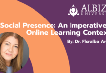 Social Presence: An Imperative in Online Learning Contexts.
