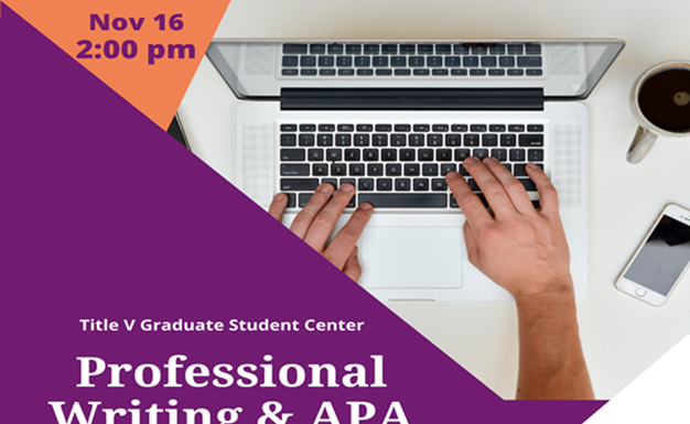 Professional Writing and APA Style Webinar
