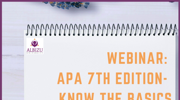 APA 7 Workshop – The Basics for Academic Success