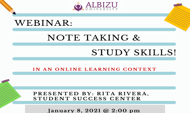 Online Study Skills Webinar