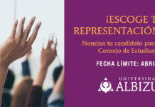 Nominaciones para el Consejo de Estudiantes 2021-2022