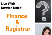 Meet with Finance and the Registrar