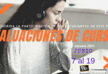 Evaluaciones de Cursos – verano 2021
