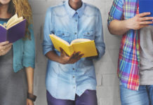 Psychological Fiction Students reading books