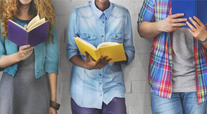 Psychological Fiction Students reading books