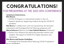 Congratulations to our 2021 APA Convention Presenters and Awardees!