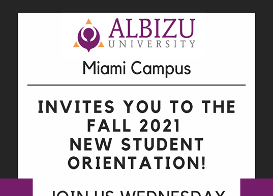 New Student Orientation – Fall 2021