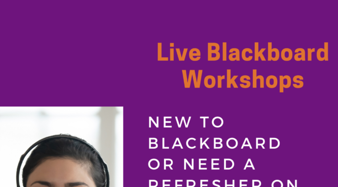 Need Blackboard Support? Attend one of our short virtual workshops!