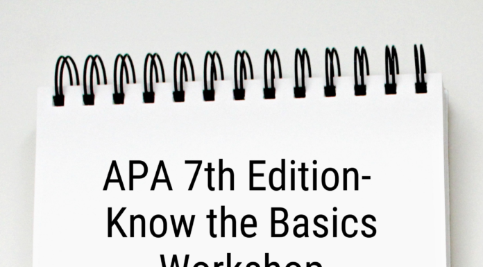 APA 7 Workshop: Learn the Basics