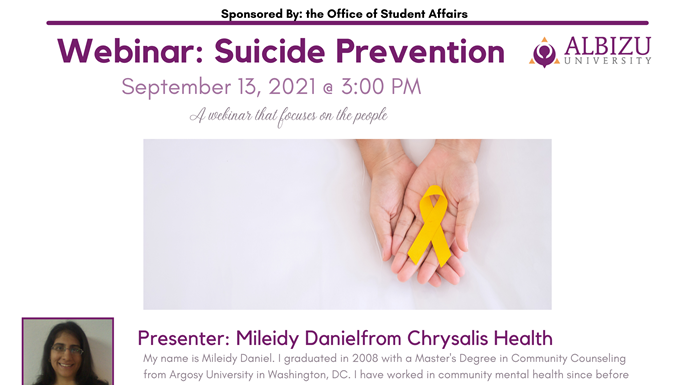 Suicide Prevention Webinar
