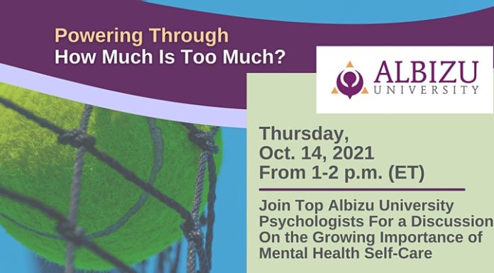 Albizu University Discussion: Sports Psychology and Mental Health Pressure – Live Webinar Thursday, October 14th