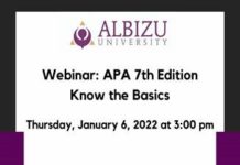 APA 7th Edition Webinar – Know the Basics