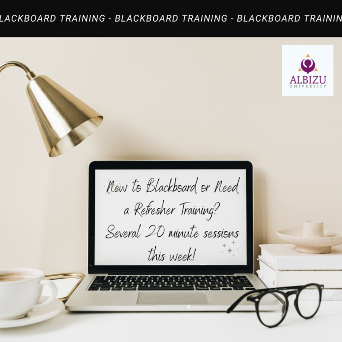 Blackboard Training Dates and Links