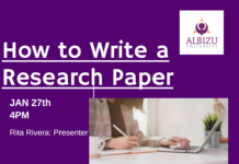 How to write a research paper – Workshop
