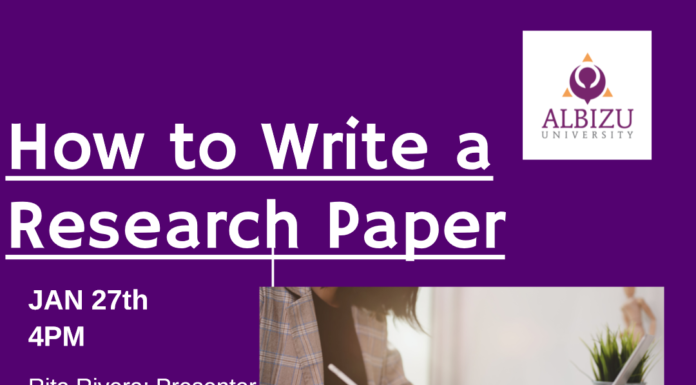 How to write a research paper – Workshop