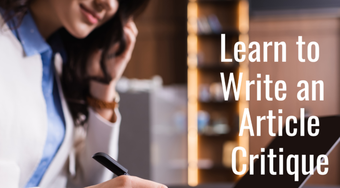 How to Write an Article Critique
