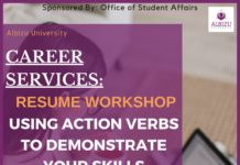 Career Services – Pop-Up Workshop: Action Words