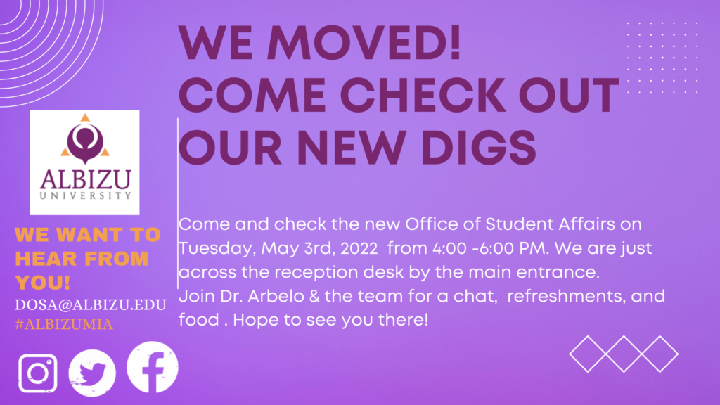 Meet the Student Affairs Team! | Albizu Info Central
