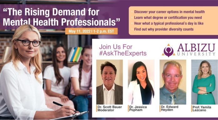 Albizu’s #AsktheExperts–The Rising Demand for Mental Health Professionals