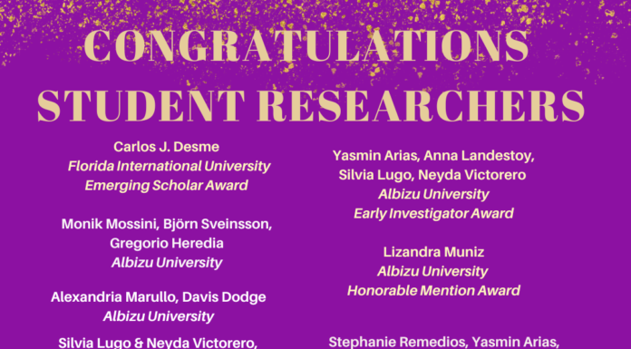 Congratulations to our student researchers!