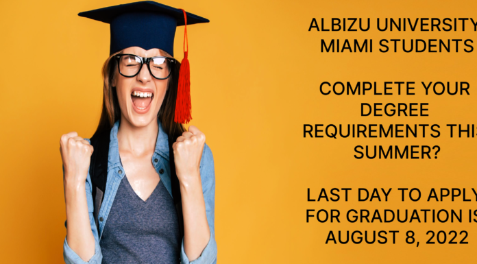 Deadline to Apply for Graduation is August 8