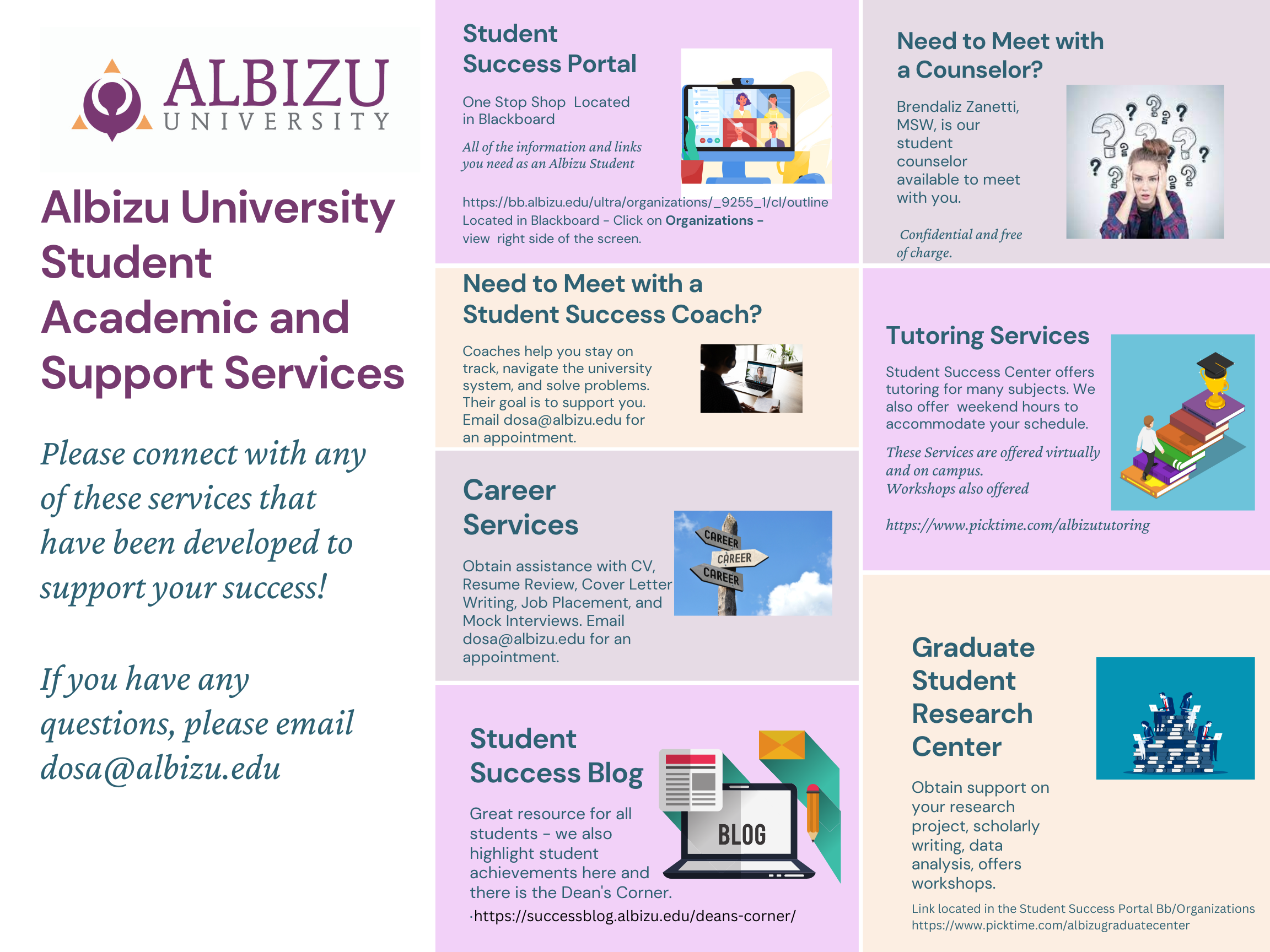 STUDENT ACADEMIC And SUPPORT SERVICES | Albizu Info Central