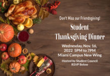 Thanksgiving Dinner for our Students!