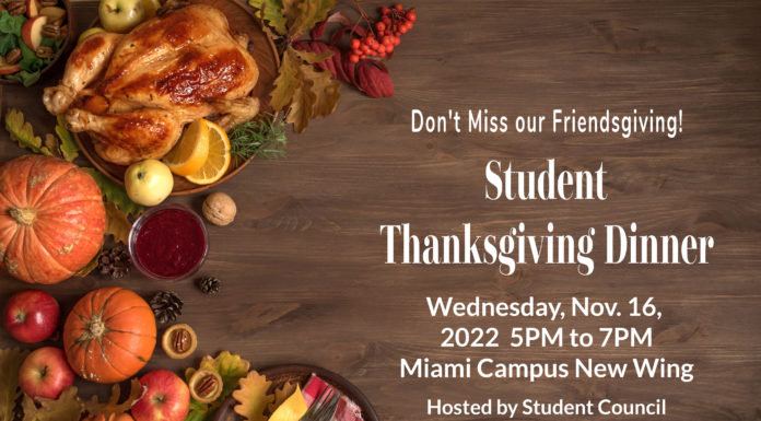 Thanksgiving Dinner for our Students!