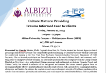 Culture Matters: Providing Trauma Informed Care to Clients