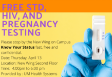 FREE Health Screening April 14, 2023