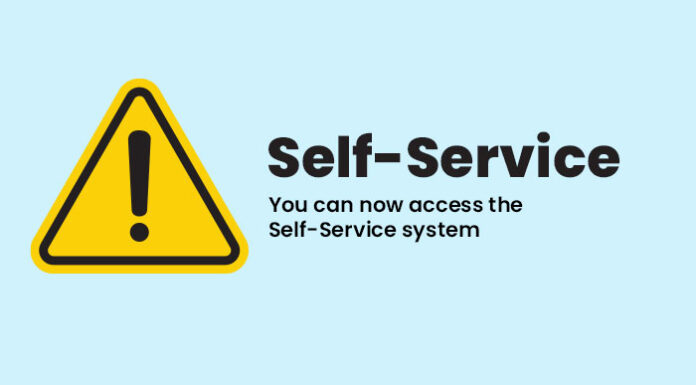 You can now access the Self-Service system