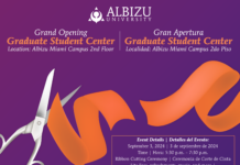 Ribbon-Cutting Ceremony of the Albizu University Graduate Student Center!