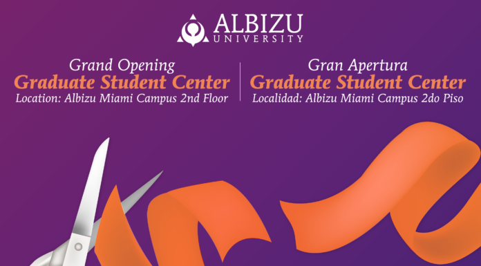 Ribbon-Cutting Ceremony of the Albizu University Graduate Student Center!