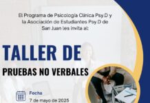 La Asociación de Estudiantes PsyD Clínico y el Programa de PsyD Clínico les invita