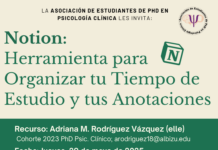 La Asociación de Estudiantes de PHD en Psicología Clínica les invita: