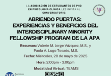 La Asociación de Estudiantes de PHD en Psicología Clínica
