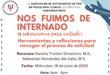 La Asociación de Estudiantes en PHD Clínico les invita: