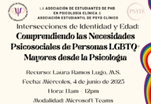 Asociación de Estudiantes de PhD en Psicología Clínica les invita: